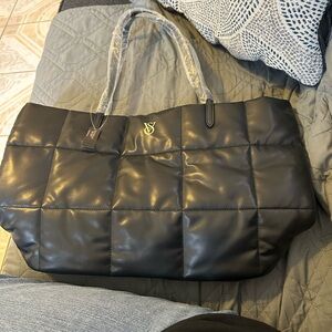 Victoria's Secret Black Quilted Bag
